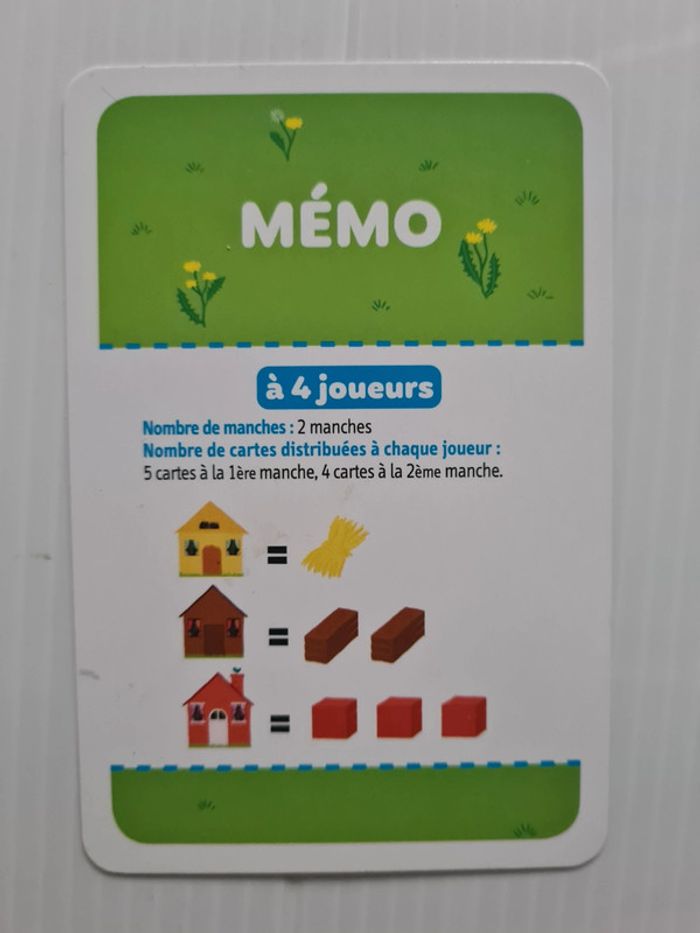 Jeu de société/de cartes "Les 3 petits cochons" complet, comme neuf, idéal pour offrir - photo numéro 7