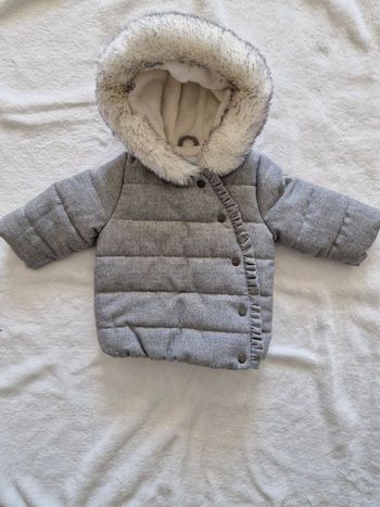 Manteau gris pailleté 6mois
