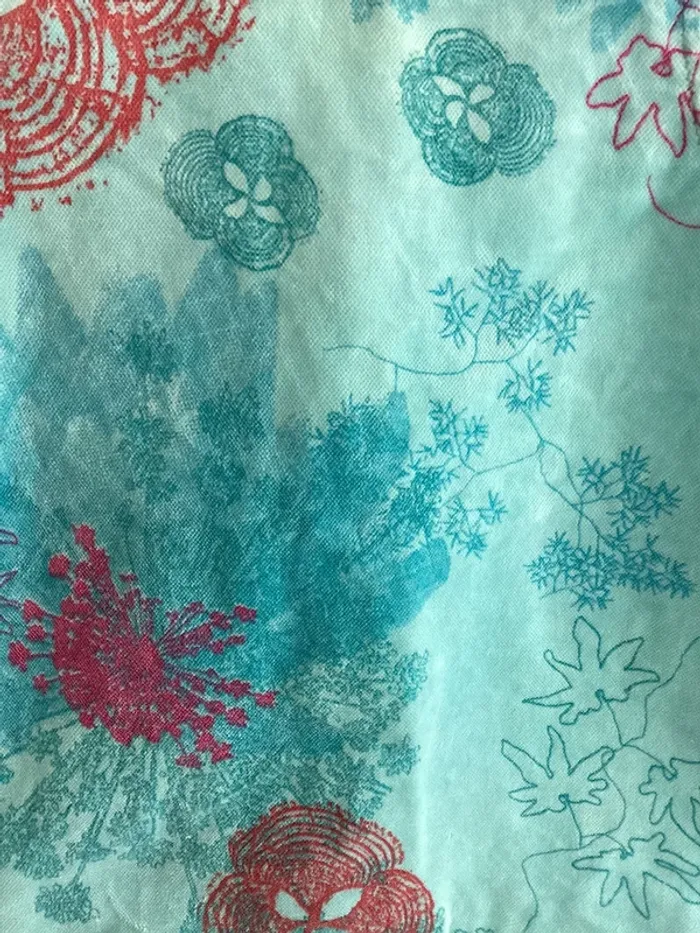 Robe Kenzo 6 mois bleu rouge - photo numéro 4