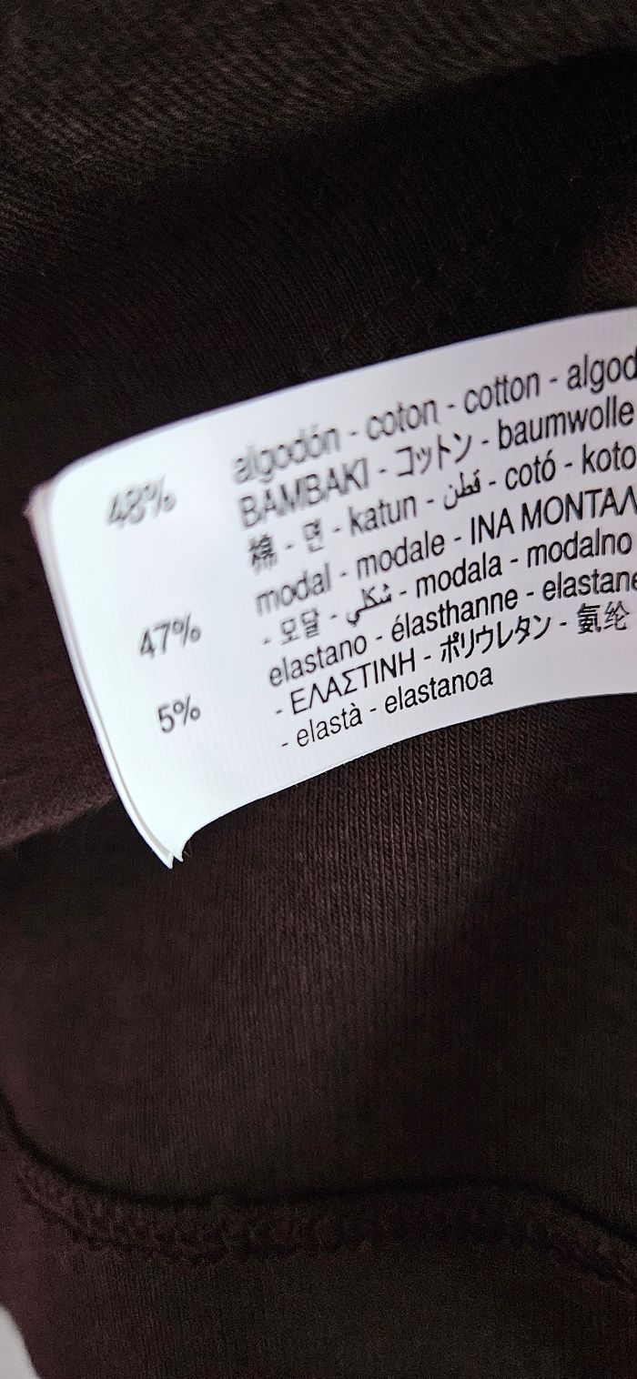 Top court marron foncé Zara M - photo numéro 3