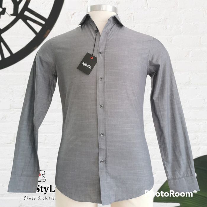Chemise grise Albam manches longues Taille M