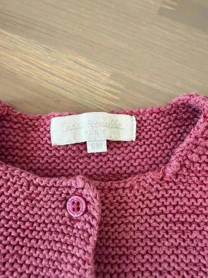 Gilet Bébé Cadet Rousselle - Rose Fuchsia - Taille 6 Mois - Très Bon État - photo numéro 2