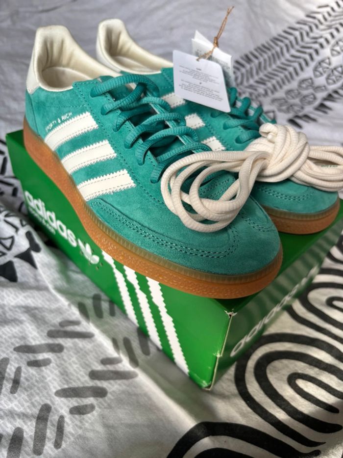 Baskets Basses Femme adidas Handball Spezial Sporty & Rich Green - Taille 37 1/3 - photo numéro 9