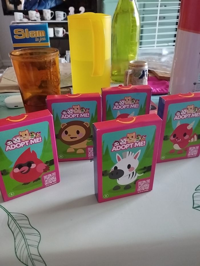 Lot de 5 jeux de cartes enfant MCDO