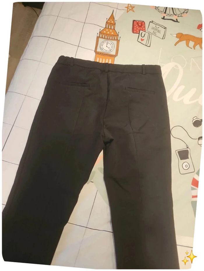 Pantalon classique coupe carotte zara xl noir - photo numéro 7