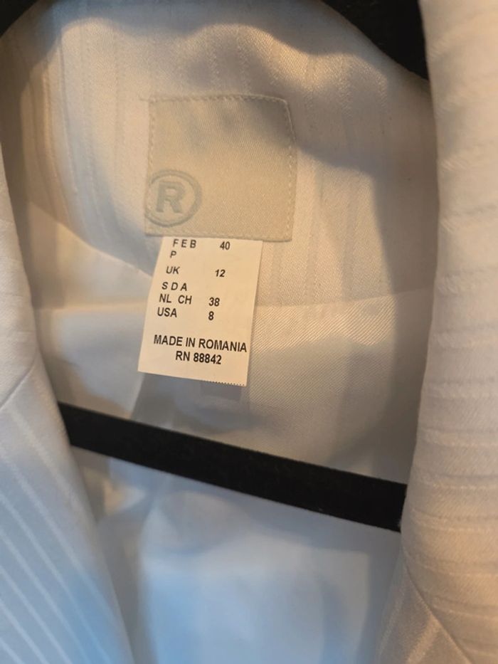 Veste blazer femme chic blanc - photo numéro 2
