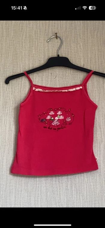 Debardeur rose sergent major 4 ans