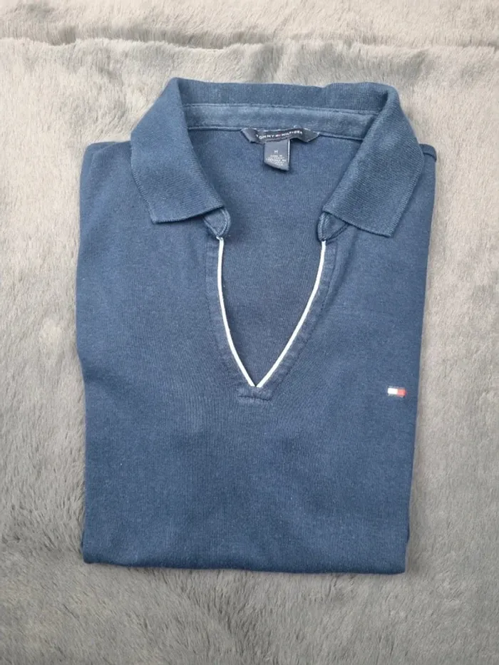 Polo col V manches courtes Tommy Hilfiger, M Femmes - photo numéro 2