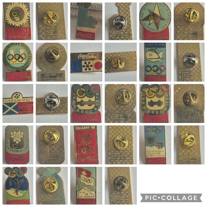 Lot de 15 pin's jeux olympique Coca-Cola
