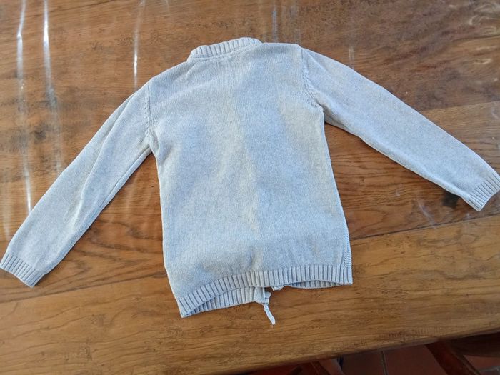 Gilet zippé gris - photo numéro 2