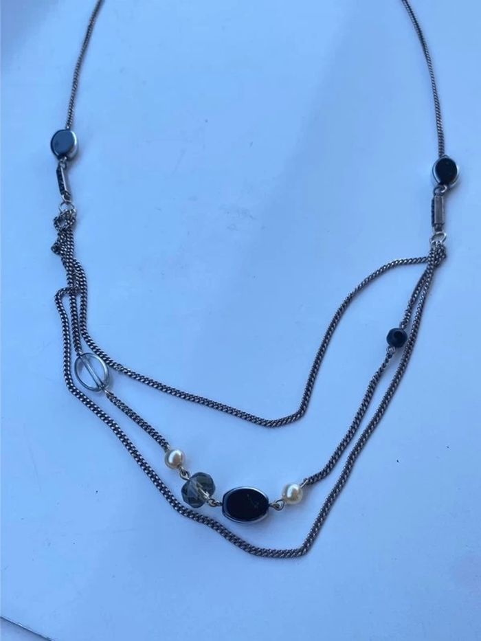 Collier triple chaîne Baroca bijoux Paris - photo numéro 2