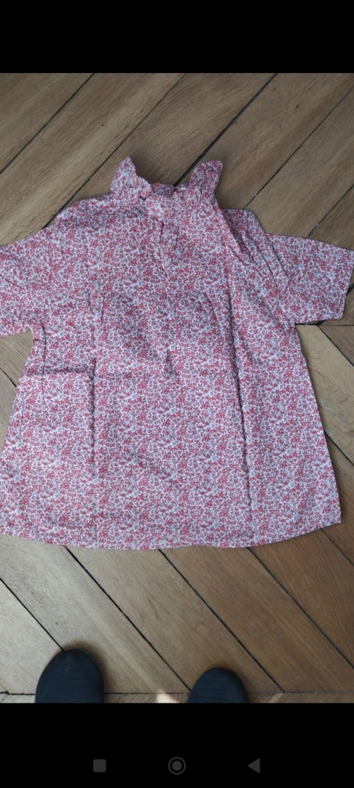 Blouse manches courtes Cyrillus 10 ans - photo numéro 2