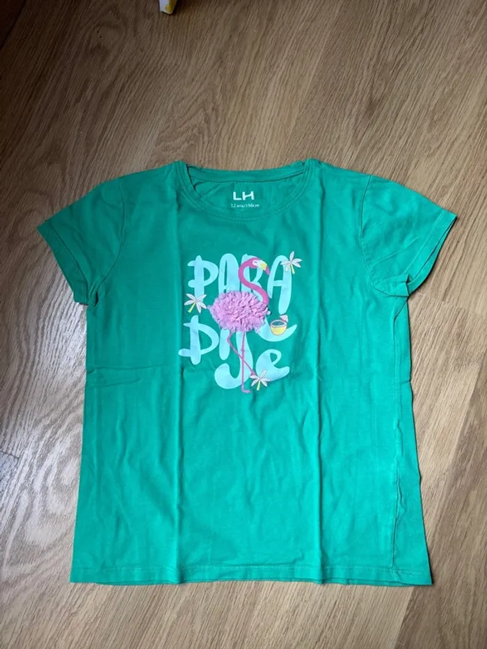 Lot tee-shirts fille 12 ans - photo numéro 3