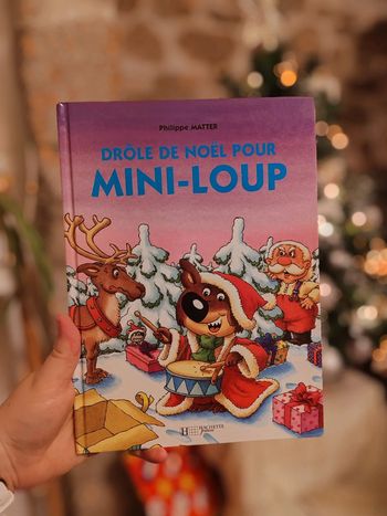 Livre drôle de noël pour mini loup