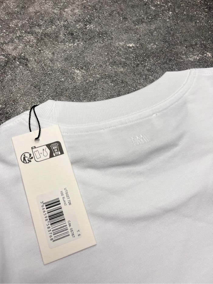 T-shirt blanc ami de cœur en coton biologique. - photo numéro 7