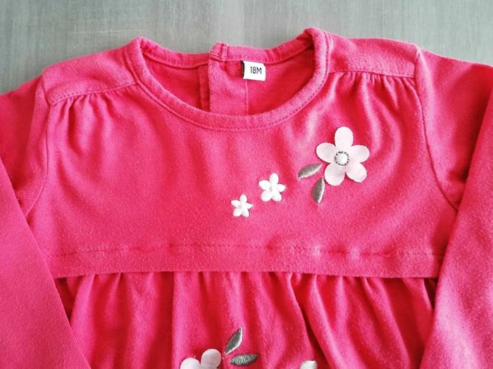 Lot de 2 robes tuniques manches longues 18 mois - photo numéro 7