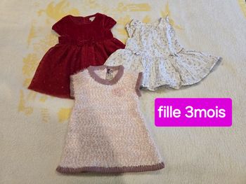 Robe fille 3mois