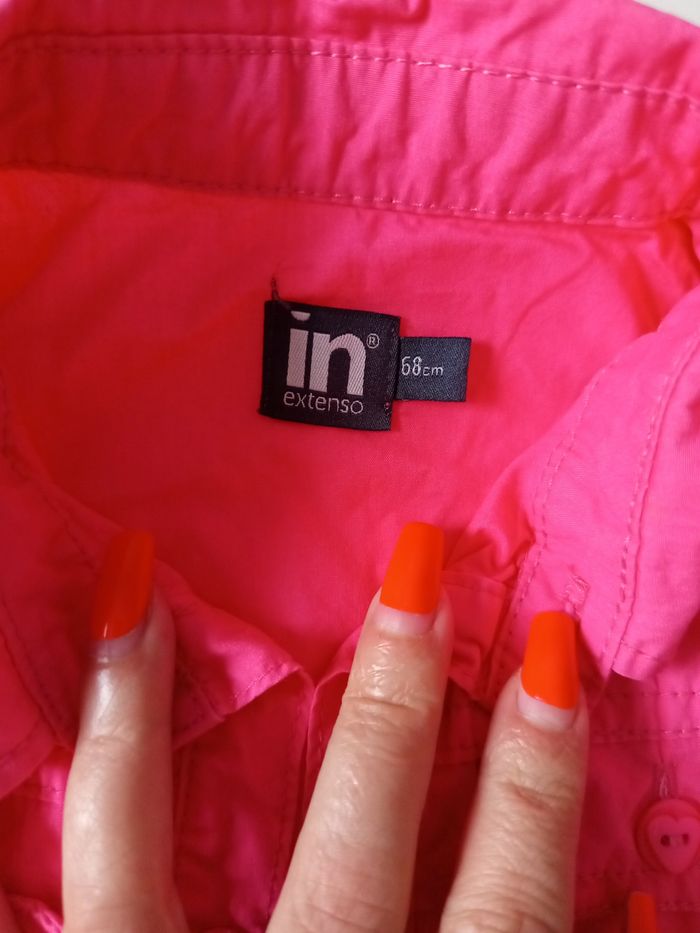 Robe chemise rose bébé – In Extenso (68 cm / 6 mois) - photo numéro 3