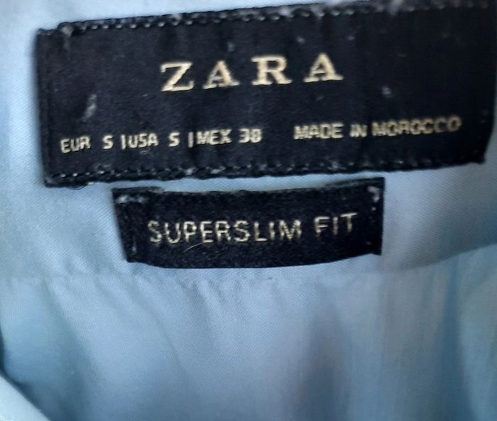Chemise homme bleue claire, Zara Taille S - photo numéro 3