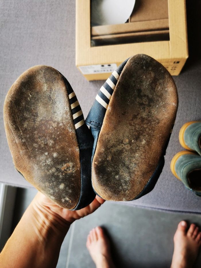 Chaussons cuir bébé robeez 23/24 - photo numéro 2