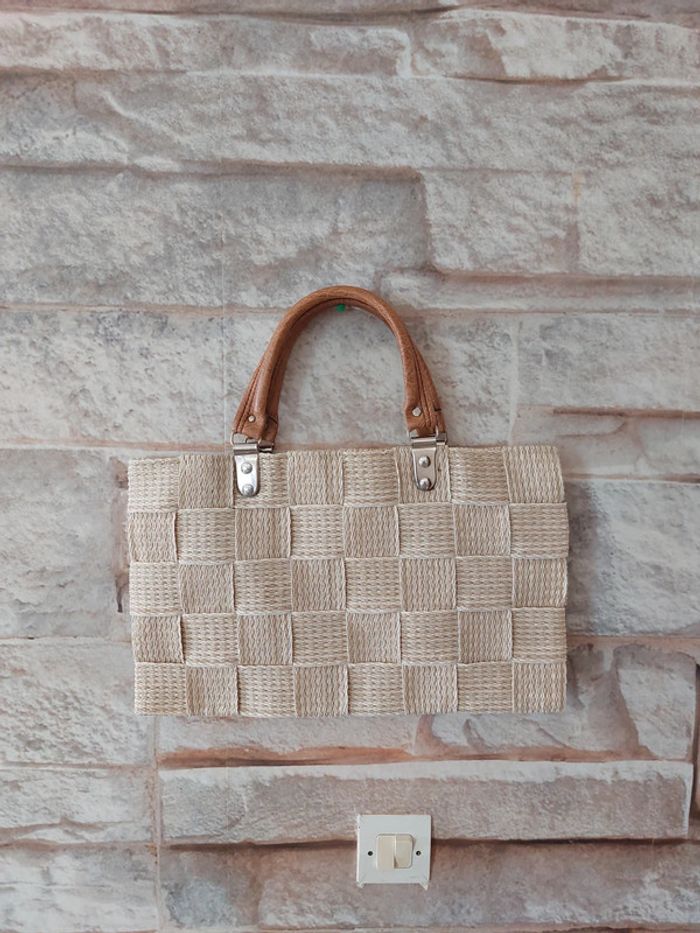 Sac à main toile de jute