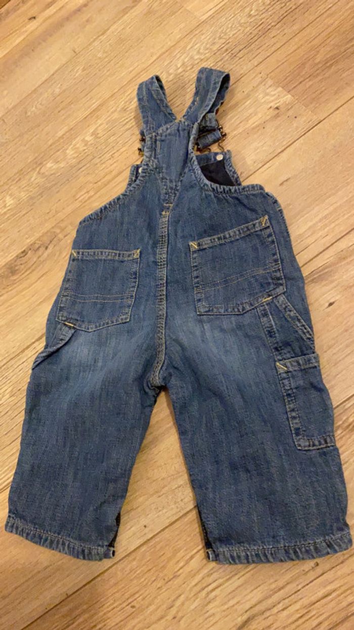 6 mois /67cm chipie salopette doublée en jeans - photo numéro 5