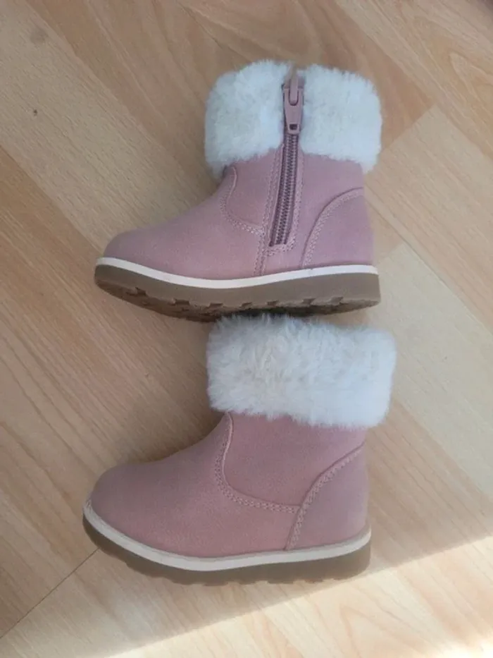 Bottine hiver fourrure zippé 19 Tex antidérapant - photo numéro 4