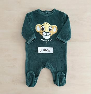 Pyjama Simba Disney taille 3 mois