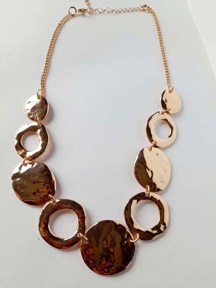 Collier avec plaques en acier inoxydable - photo numéro 3