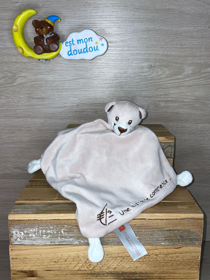 BQ09 doudou ours 🐻 caisse d’épargne