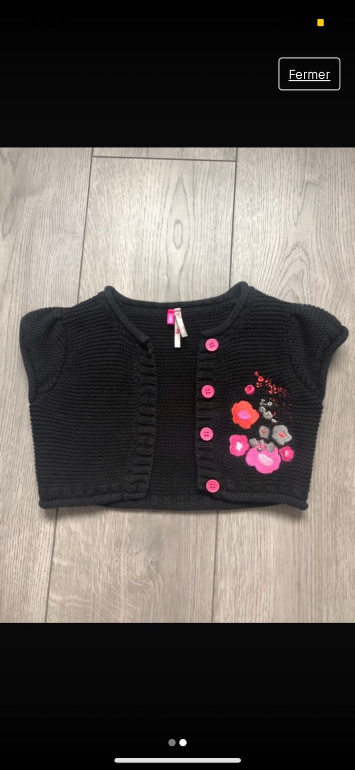 Gilet/Boléro noir 6 ans - photo numéro 2