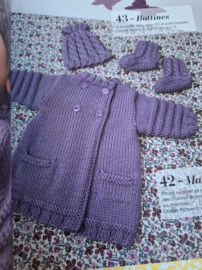 Livre tricot bébé 50 modèles Phildar - photo numéro 7