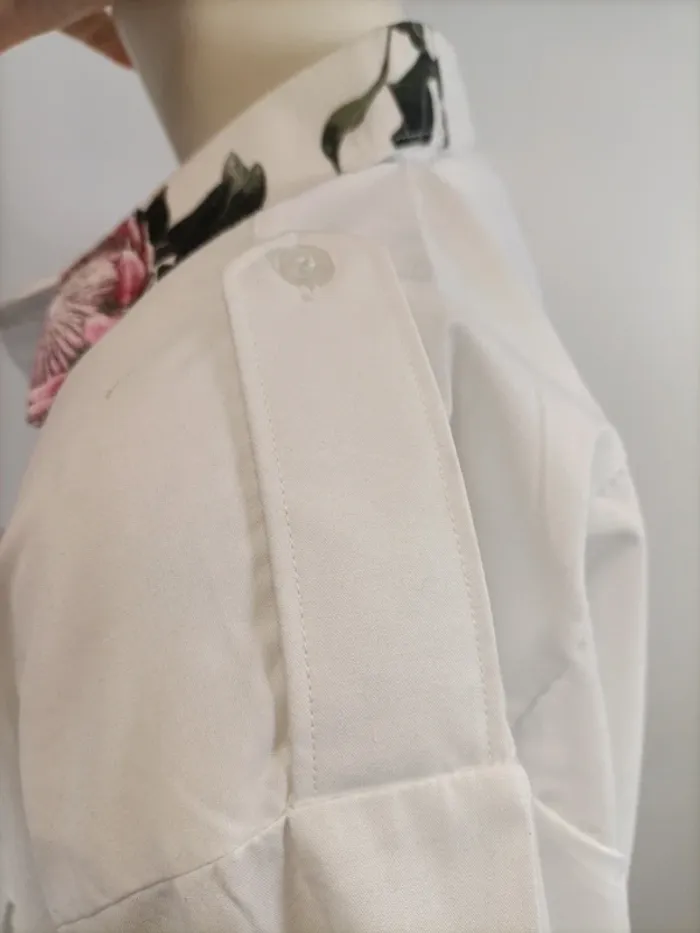 Chemise Gérard Darel Upcyclé - soie dahlia fleur - - photo numéro 11