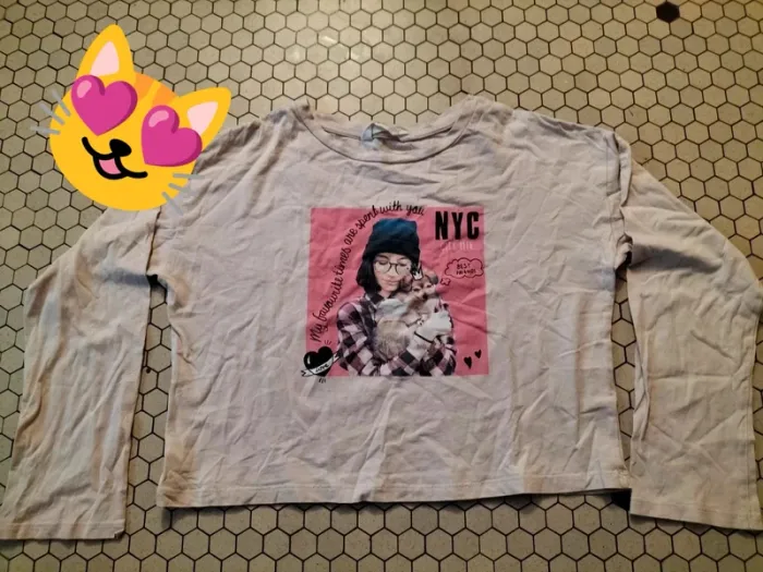 Maillot manches longues rose H&M 12 ans