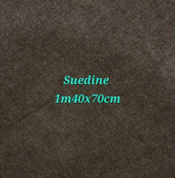 Coupon de tissu suedine