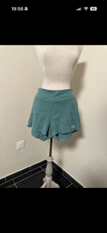 Short Puma vert bleu court matelassé