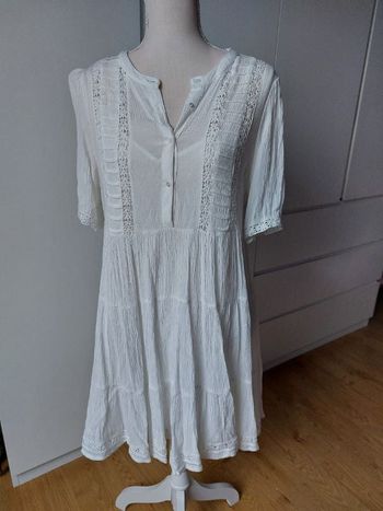 Robe effet crépon détails crochet