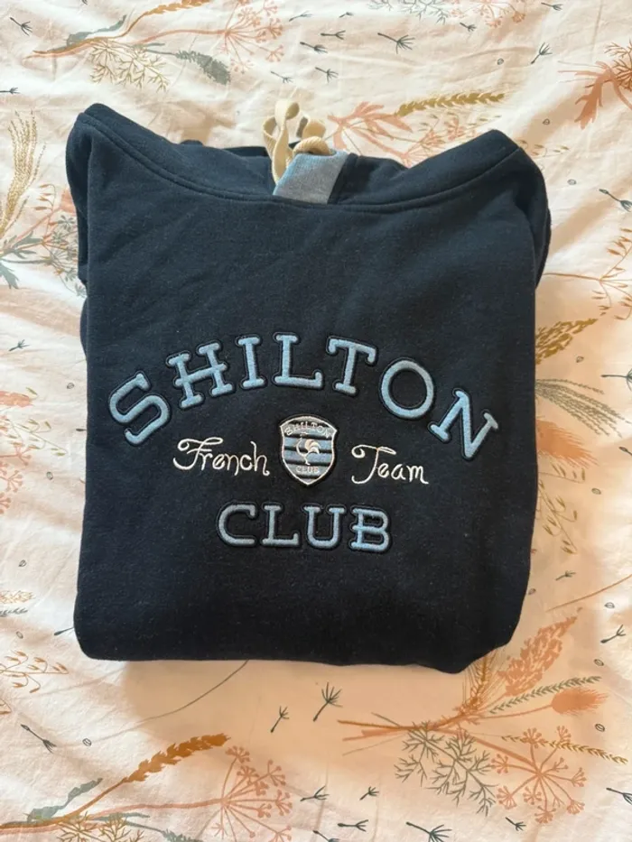 Sweat à capuche Shilton Club homme bleu marine
