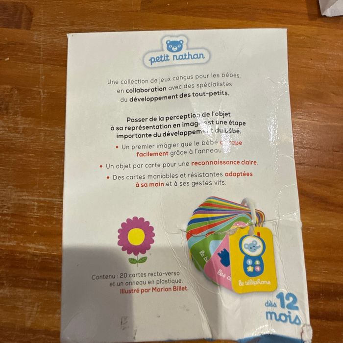 Premier livre illustré 20 carte recto verso petit Nathan - photo numéro 2