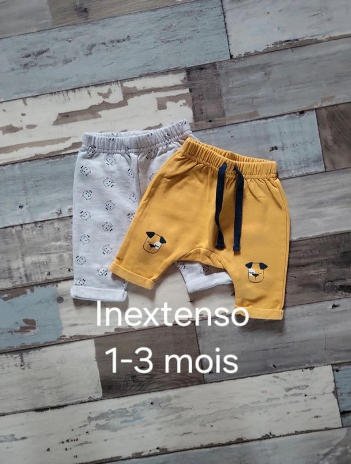 Pantalons "Inextenso" 1-3mois