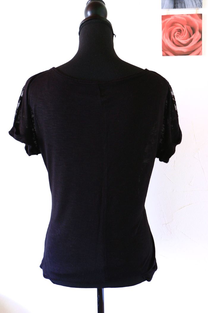 🌸T-shirt devant en dentelle, Pimkie, taille 38 M - photo numéro 3