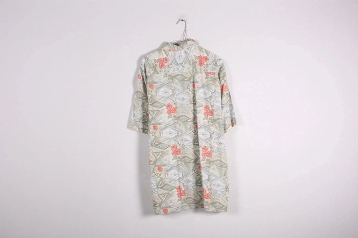 Magnifique chemisette vintage 80's en coton motif abstrait (#240188) - photo numéro 4