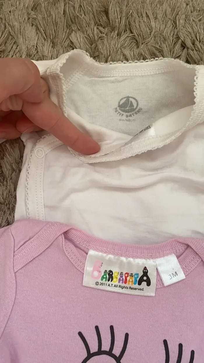 Lot 6 bodies Petit Bateau manches longues fille - photo numéro 4