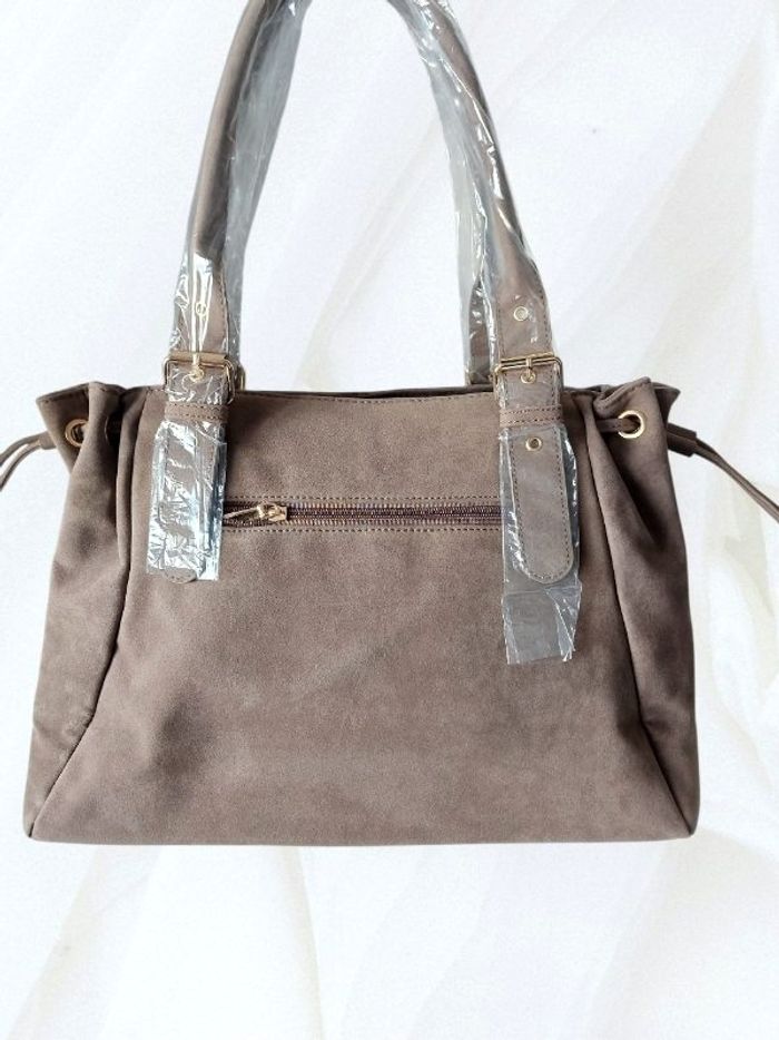 Sac cabas tendance taupe Flora Co neuf - photo numéro 3