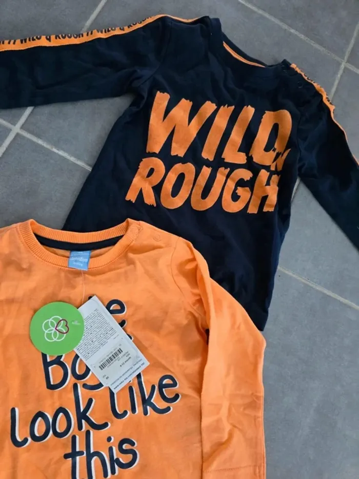 Lot de 2 tee shirts manches longues - photo numéro 2