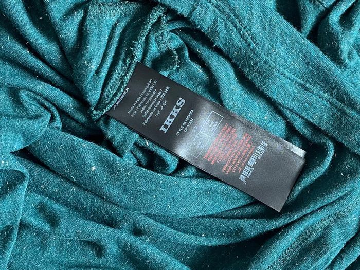 T-shirt réversible vert en lurex manches 3/4 Ikks T-XS - photo numéro 4