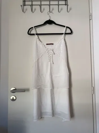 Robe à bretelles blanche Comptoirs des Cotonniers taille S 36