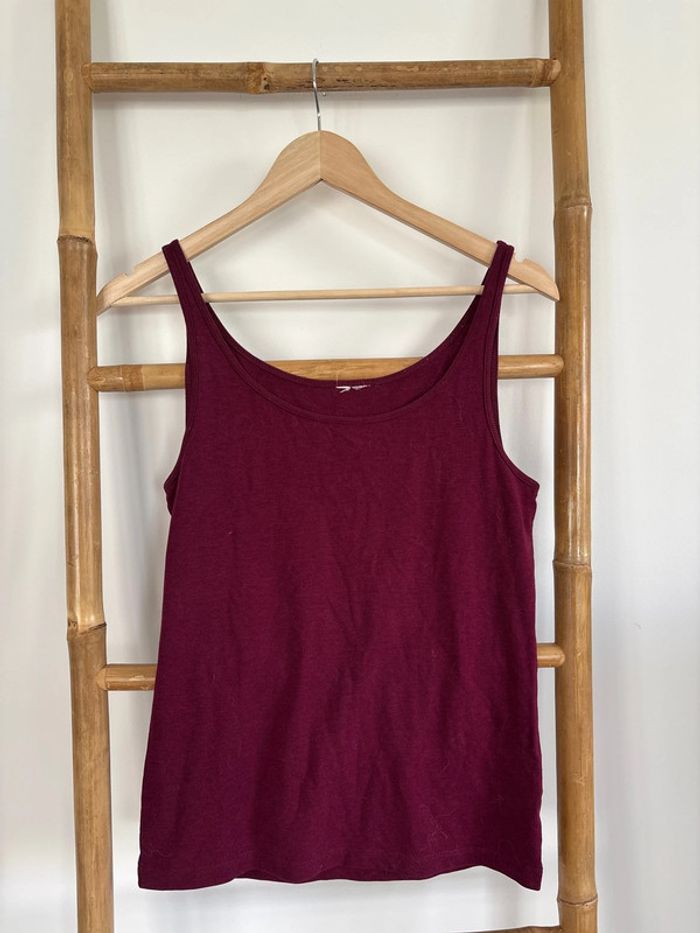 Débardeur bordeaux prune taille M