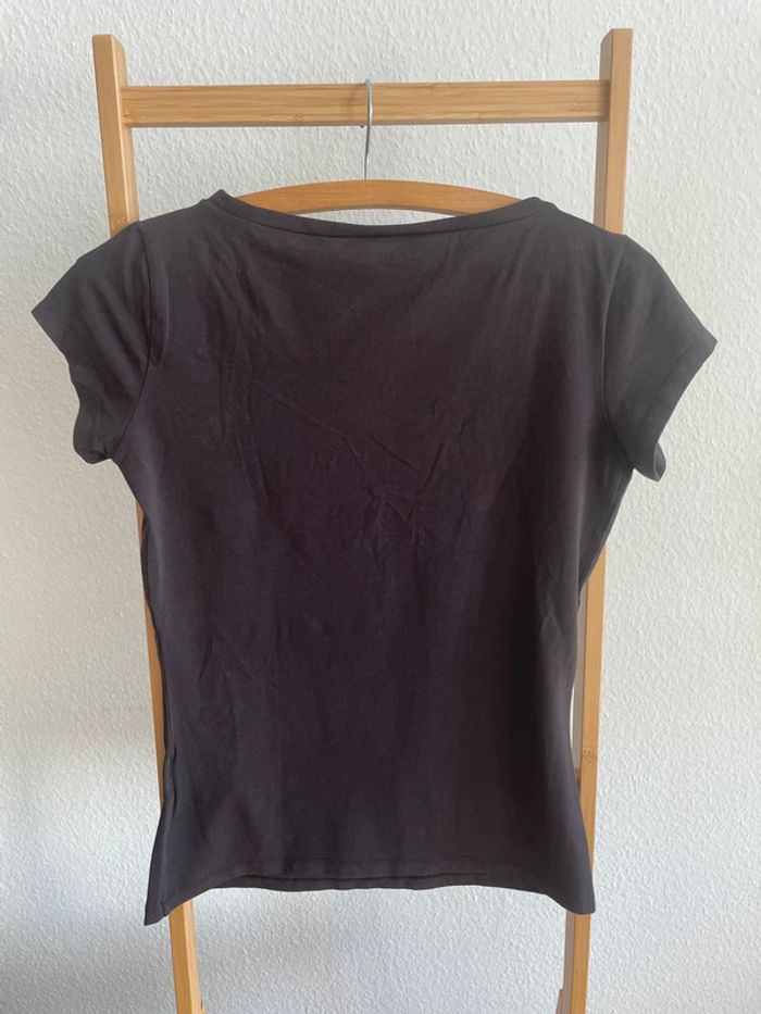 T-shirt marron foncé à broderies Weekend Max Mara - photo numéro 5