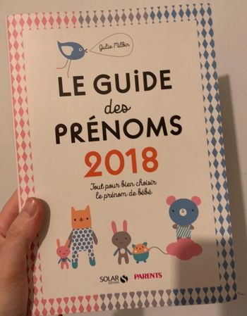 Livre guide des prénoms 2018